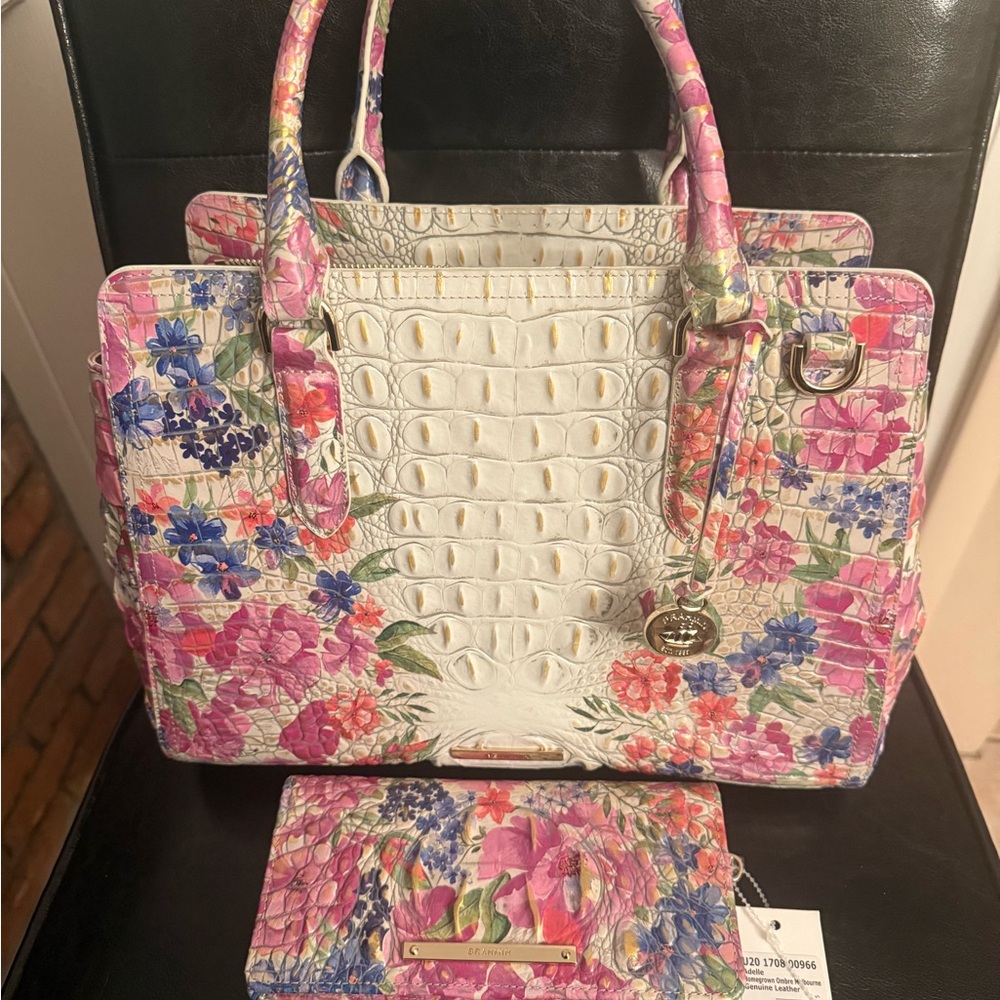 Brahmin Homegrown Ombré small Finley and Adelle wallet